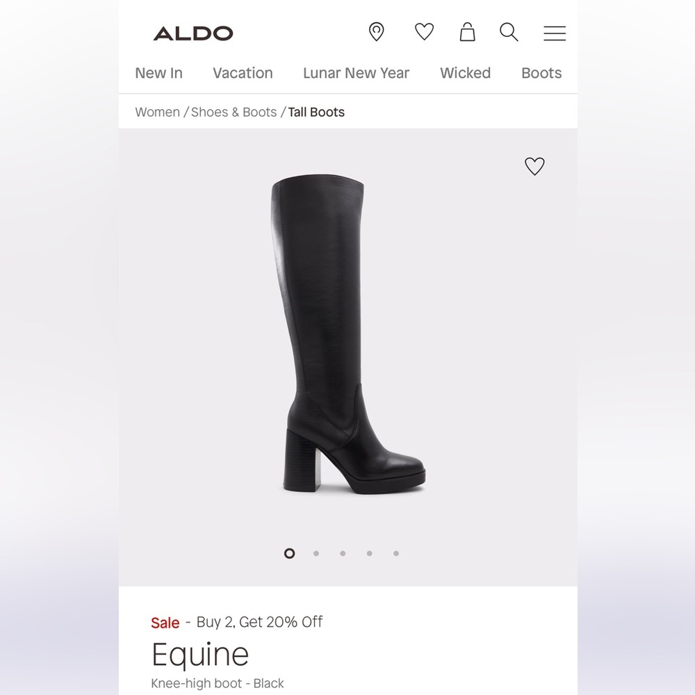 Like New - Equine Black Boots Aldo